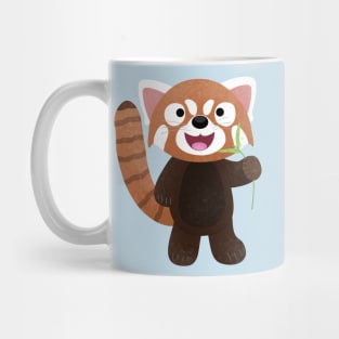 Cute red panda cartoon illustration Mug